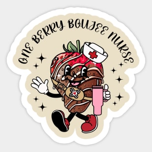 Valentines Day Nurse Berry Boujee Registered Student Nurse Sticker